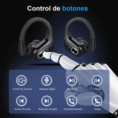 Bluetooth 5.4 HD65 Earphones - Mic & Button Control